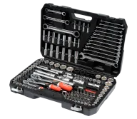 Set chei combinate, duze tubulare și biți YATO YT38811 150unit. 4-32mm 1/2-1/4-3/8"-1