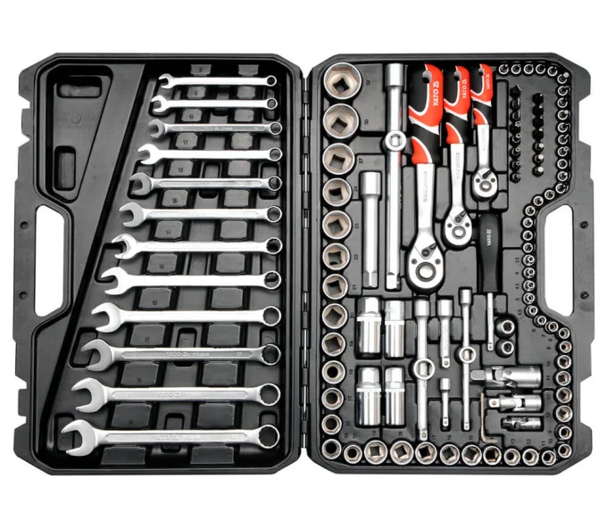 Set chei combinate, duze tubulare și biți YATO YT38831 111unit. 4-32mm 1/2-1/4-3/8"-2