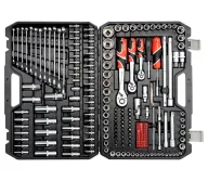 Set chei combinate, duze tubulare și biți YATO YT38841 216unit. 4-32mm 1/2-1/4-3/8"-2