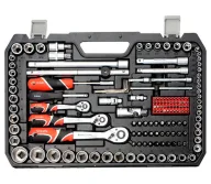 Set chei combinate, duze tubulare și biți YATO YT38841 216unit. 4-32mm 1/2-1/4-3/8"-3