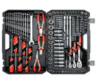 Set chei combinate, duze tubulare și biți YATO YT38881 129unit. 4-32mm 1/2-1/4-3/8"-2