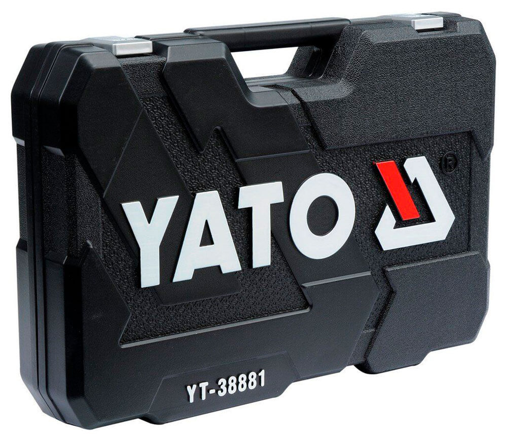 Набор комбинированных ключей, торцевые головки и бит YATO YT38881 129шт. 4-32мм 1/2-1/4-3/8" photo 2