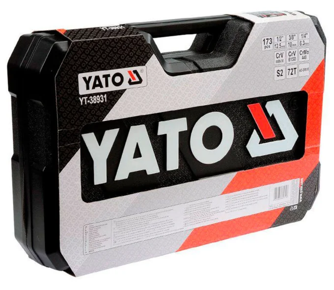 Набор 173 головки торцевые и бит YATO YT38931 4-32мм-3