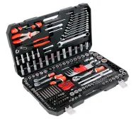 Set chei combinate, duze tubulare și biți YATO YT38941 225unit. 4-32mm 1/2-1/4-3/8"-2