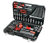 Set chei combinate, duze tubulare și biți YATO YT38941 225unit. 4-32mm 1/2-1/4-3/8"-1