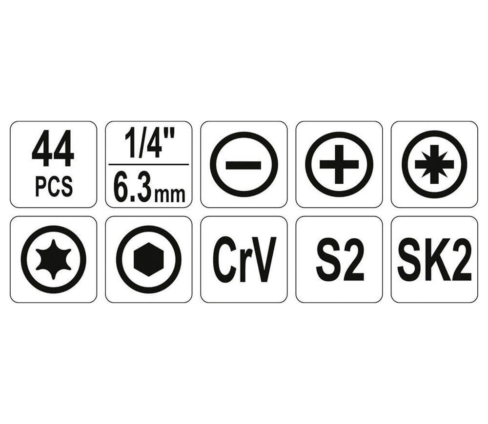 Set scule manuale YATO YT39280 44unit. photo 3