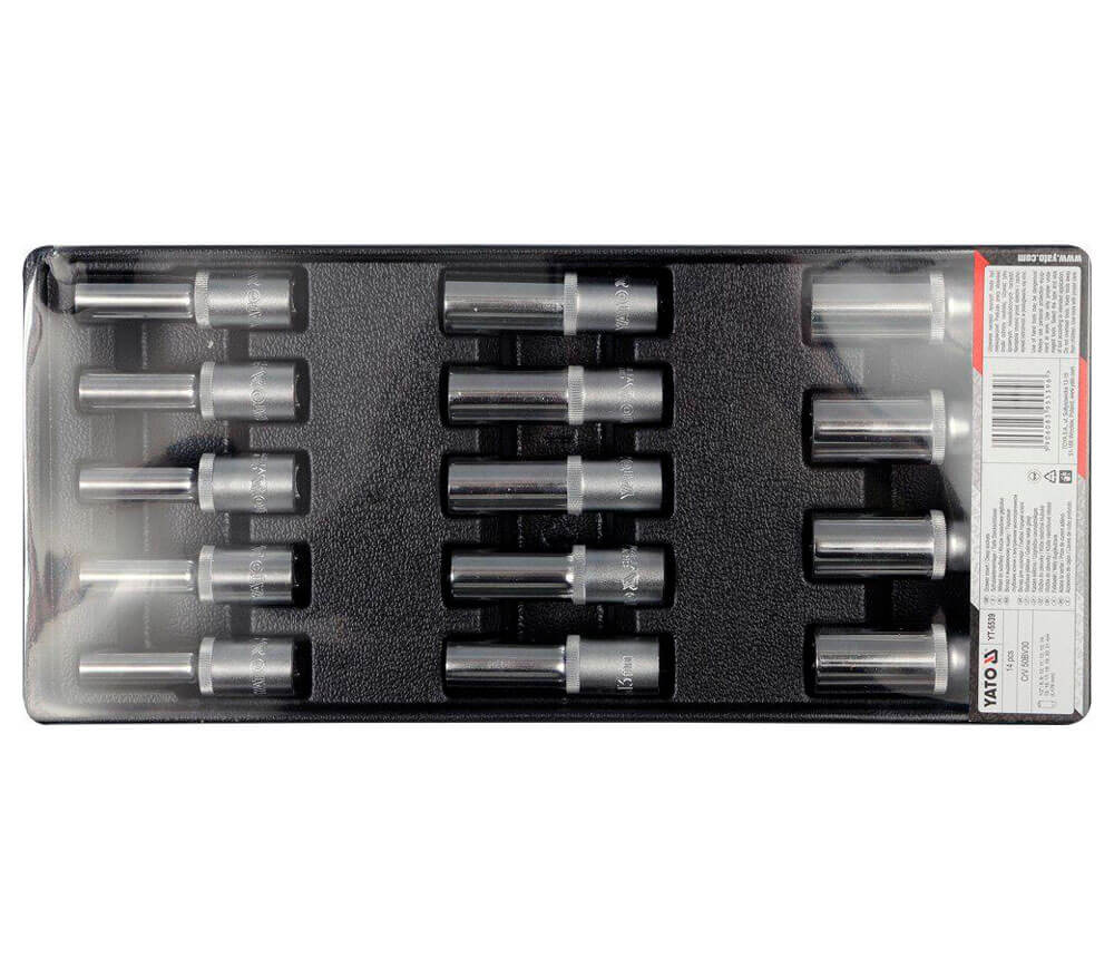 Set 14 duze tubulare YATO YT5539 8-21mm photo 0