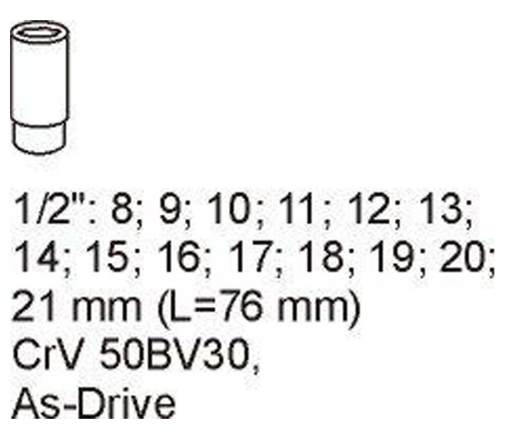 Set 14 duze tubulare YATO YT5539 8-21mm photo 1