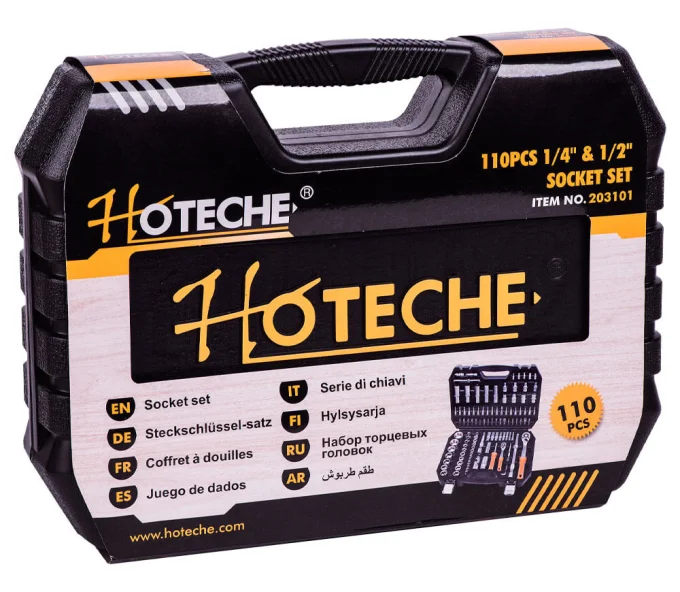 Set 110 duze tubulare și biți  HOTECHE 203101 4-32mm-5