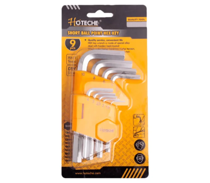 Set 9 chei hexagonale HOTECHE 260109 1.5x10mm-2