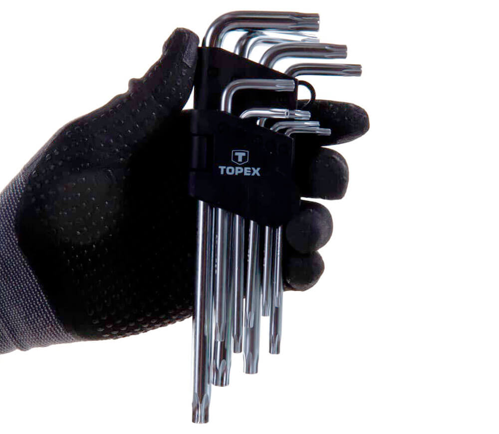 Set 9 chei torx TOPEX 35D961 T10xT50 photo 2