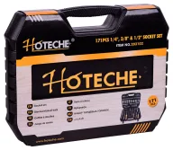 Набор 171 головки торцевые и бит HOTECHE 203102 4-32мм-4
