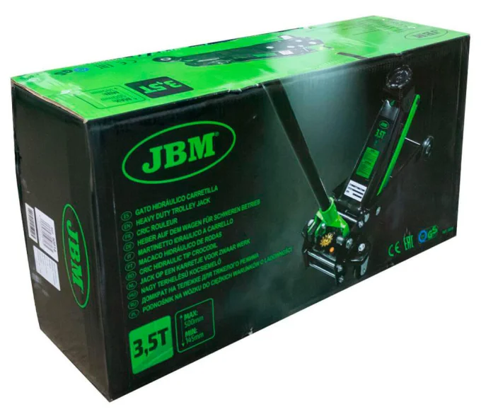 Домкрат гидравлический подкатной JBM 50818 145-500 мм 3.5T-5