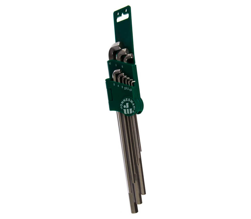 Set 9 chei hexagonale JONNESWAY H03SS109S 1.5x10mm photo 1