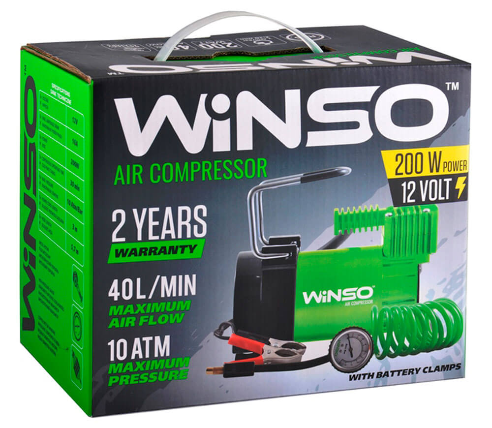 Compresor auto WINSO MG126000 200w 10bar 40l/min photo 2