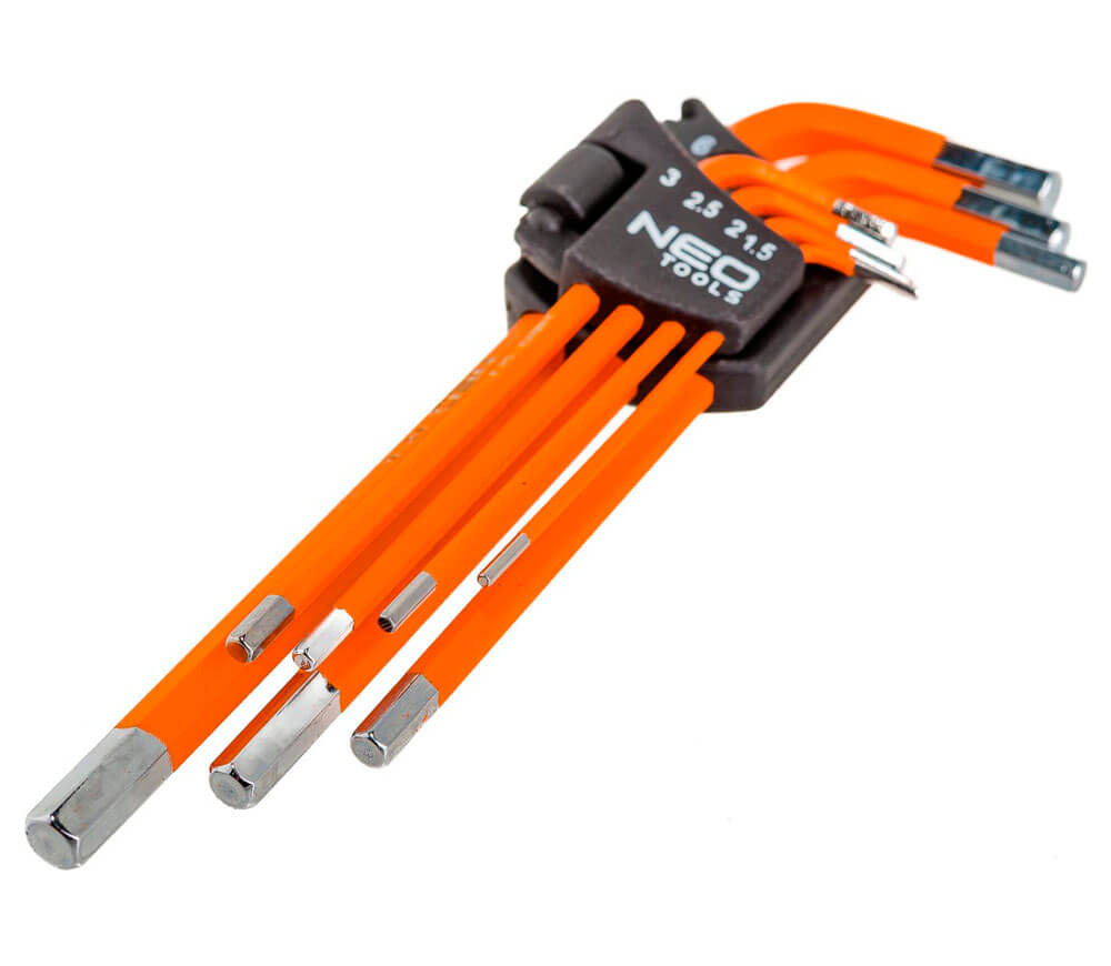 Set 7 chei hexagonale NEO TOOLS 09-517 1.5x6mm photo 1