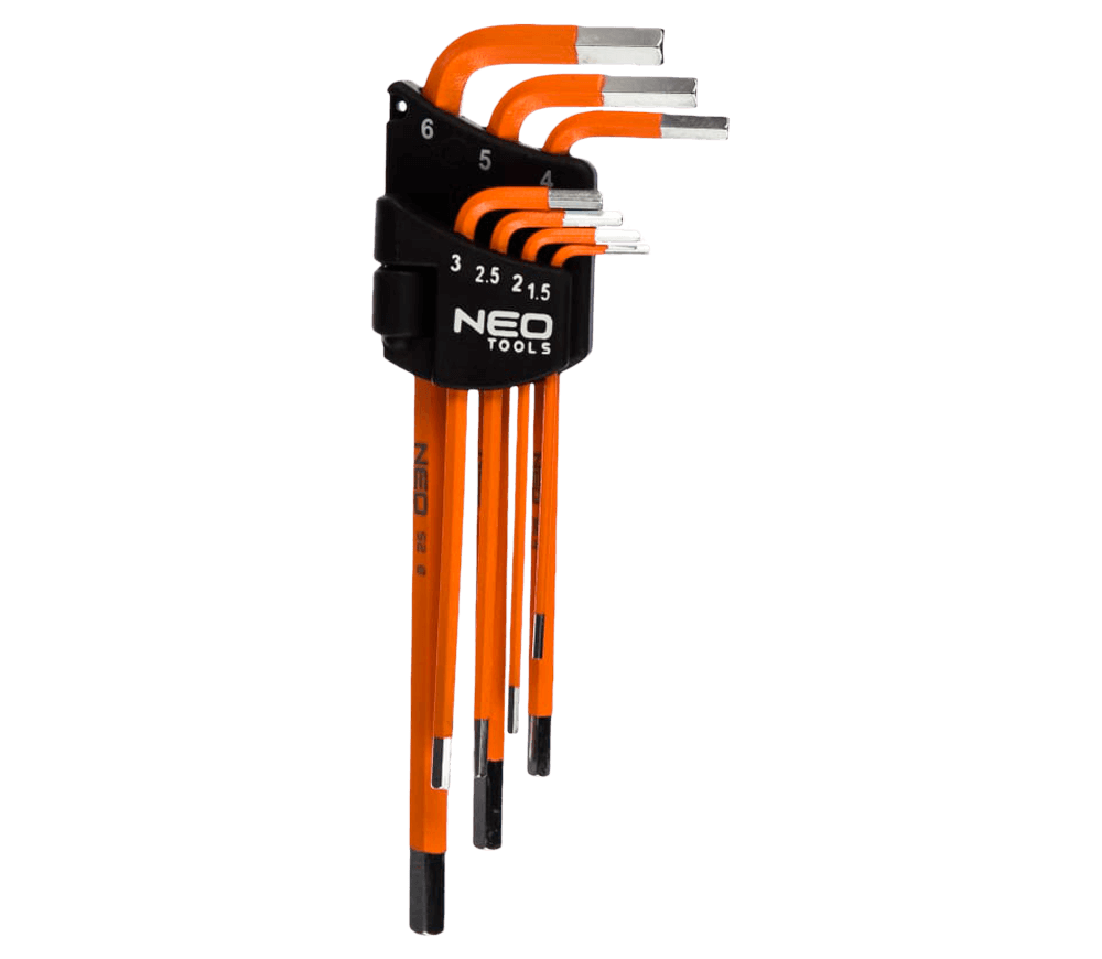 Set 7 chei hexagonale NEO TOOLS 09-517 1.5x6mm photo