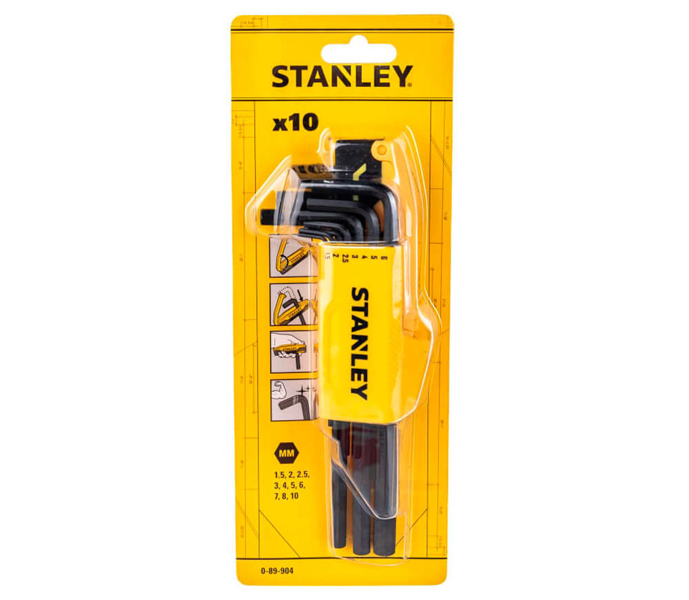 Set 9 chei hexagonale STANLEY 0-89-904 1.5x10mm photo 1