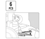 Set 5 extractori rulmenți YATO YT06157-5