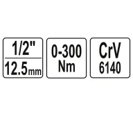 Cheie dinamometrică YATO YT07641 1/2" 0-300 Nm-8