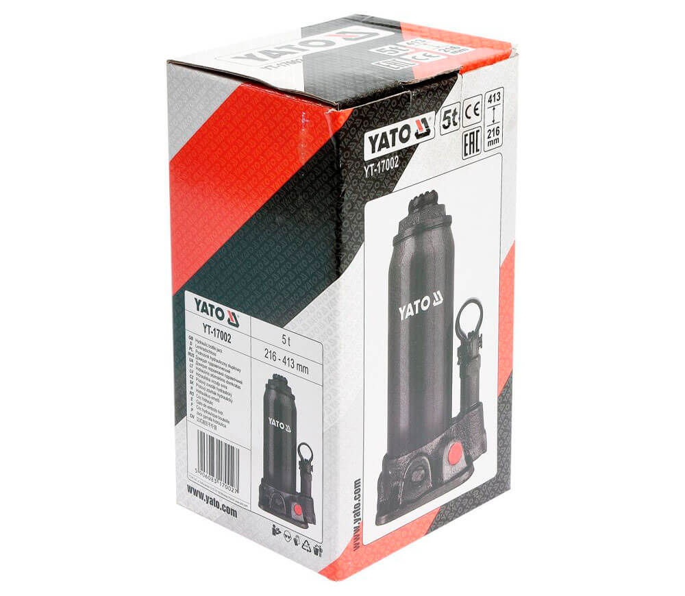 Cric hidraulic YATO YT17002 216-413 mm 5T photo 6