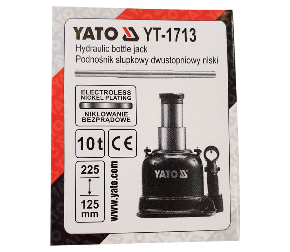 Cric hidraulic YATO YT1713 125-225 mm 10T photo 4