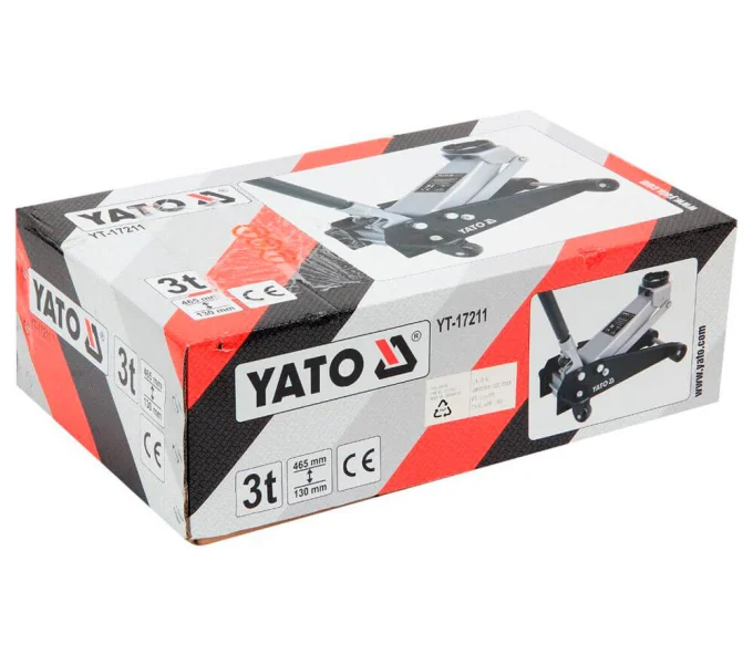 Домкрат гидравлический подкатной YATO YT17211 130-465 мм 3T-5