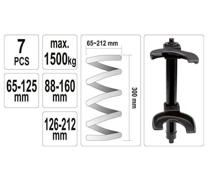 Set extractor arcuri YATO YT2536 300mm 65-212mm-3