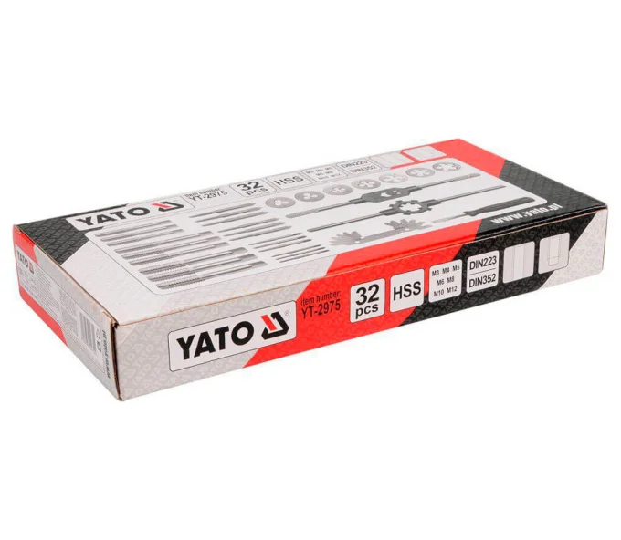 Set 32 filiere și tarozi YATO YT2975 M3-M12-4