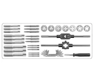 Set 32 filiere și tarozi YATO YT2975 M3-M12-5