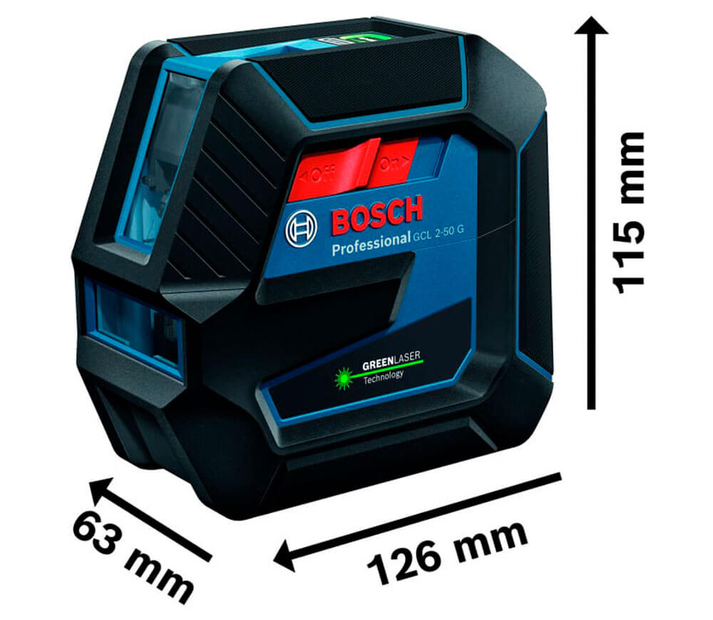 Лазерный уровень BOSCH GCL2-50G+RM10+BT150  2луча 50m photo 1