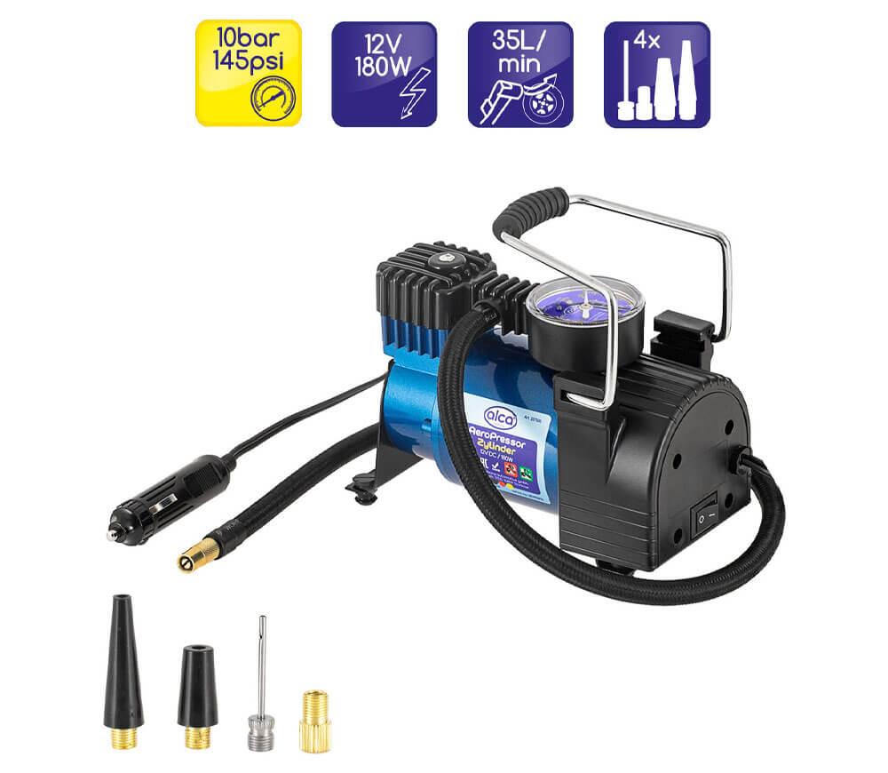 Compresor auto Alca Zylinder 180w 10bar 35l/min photo 1