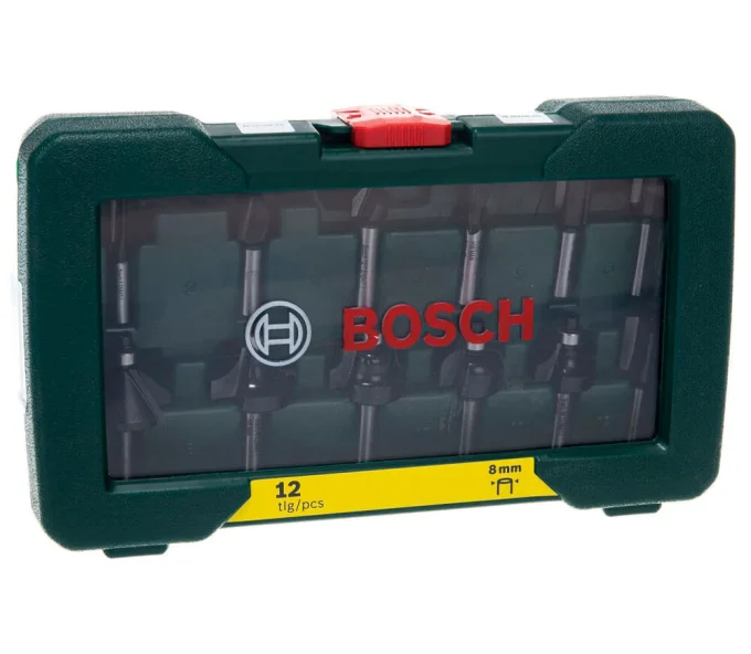 Set 12 freze pe lemn BOSCH 2607019466 Ø8 mm-2