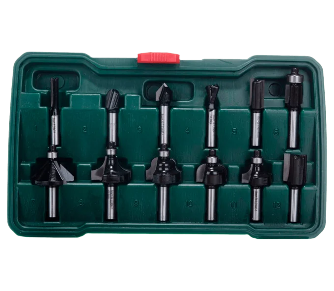 Set 12 freze pe lemn BOSCH 2607019466 Ø8 mm-1