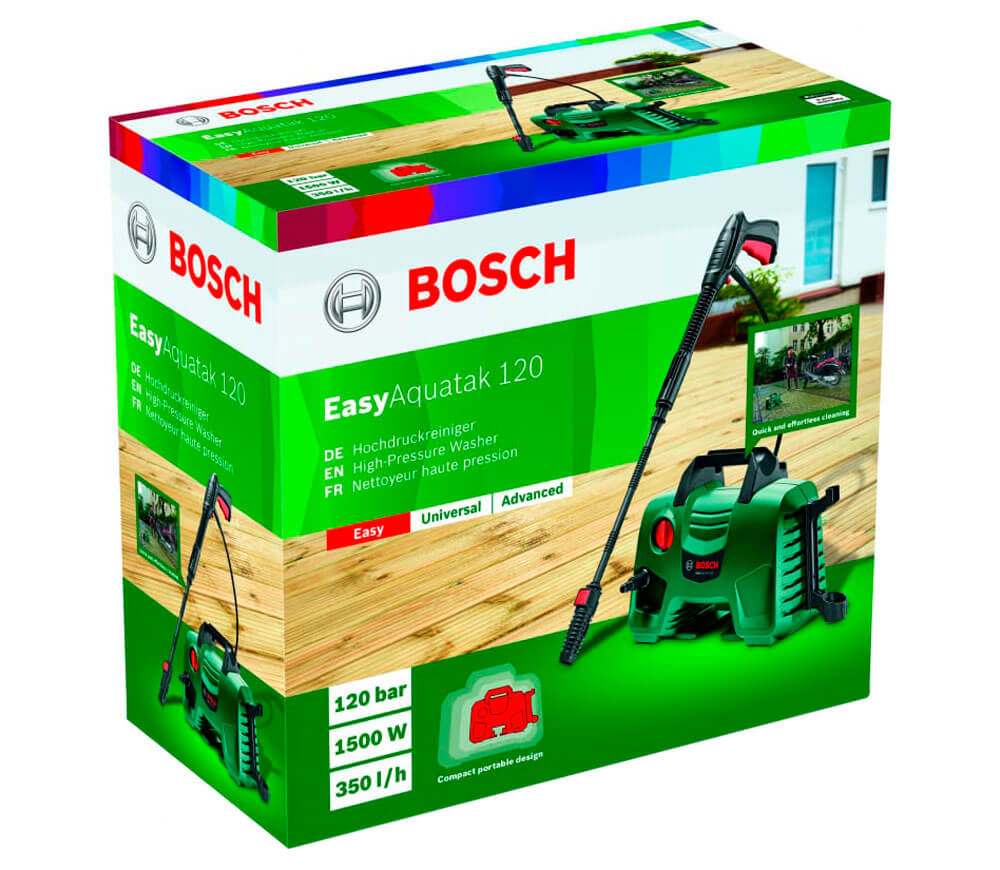 Aparat de spălat cu presiune BOSCH EasyAquatak 120 1500w 120bar 350l/h photo 7