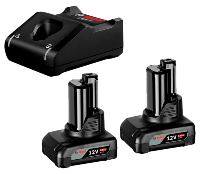Set acumulatori și încărcător BOSCH GAL 12V-40+2*GBA 6.0 Ah (1600A01B20)-1