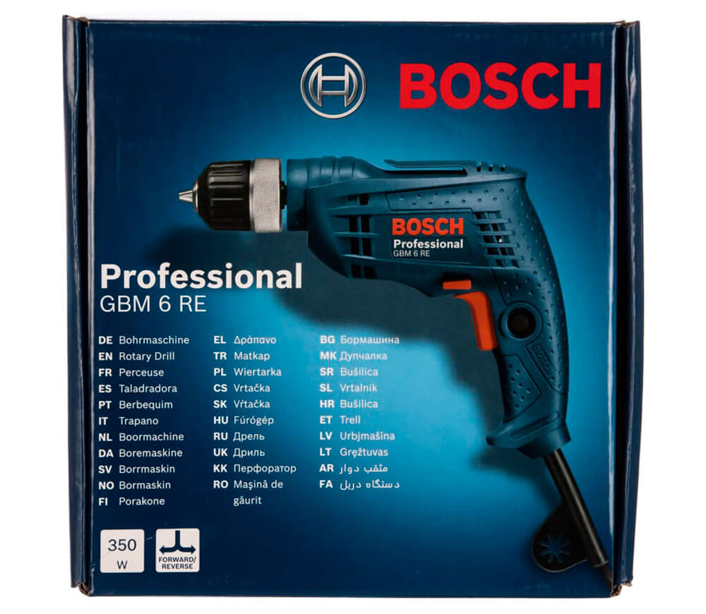 Mașină de găurit BOSCH GBM 6 RE 350w photo 7