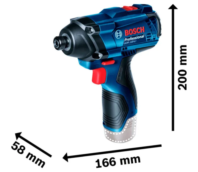Mașină de înșurubat cu acumulator BOSCH GDR 120-LI 12V 1.5Ah-3