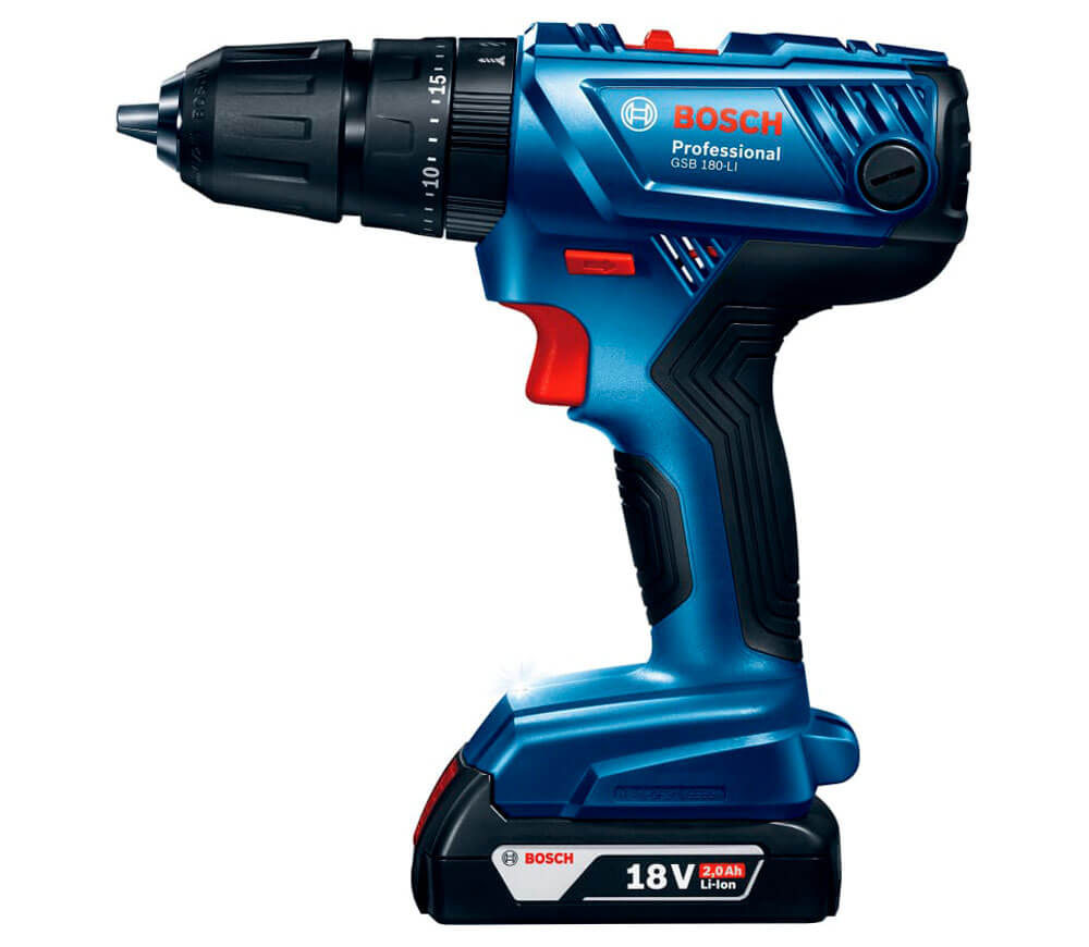 Mașină de înșurubat cu acumulator BOSCH GSB 180-Li (6019F8307) 18V 2Ah photo 1