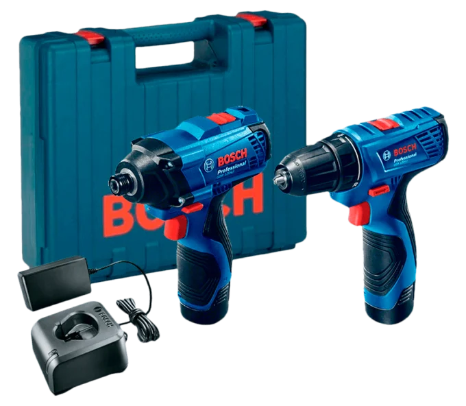 Шуруповерт аккумуляторный BOSCH GSR 120 + GDR 120 (6019G8023) 12В 2Ач-1