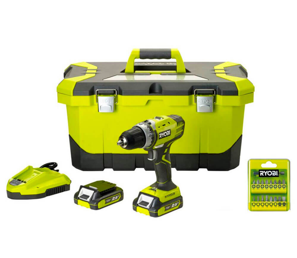 Mașină de înșurubat cu acumulator RYOBI R14DDELL25T (5133002451) 14.4V 2.5Ah photo 0