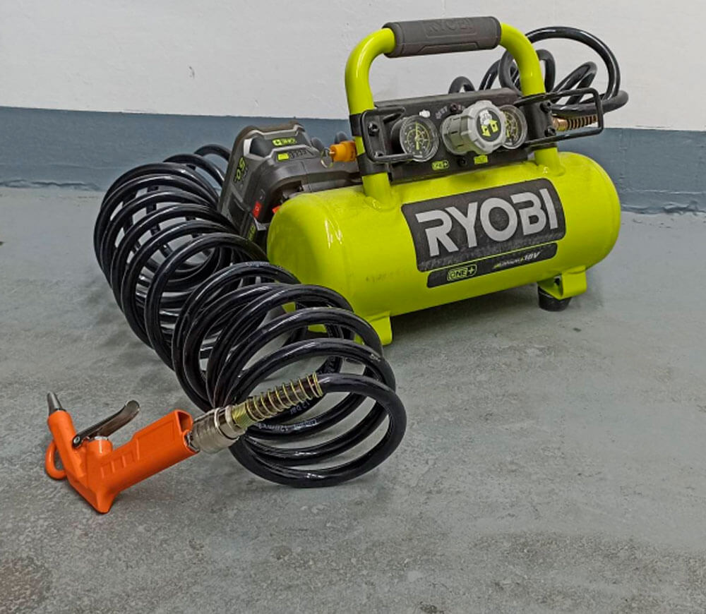 Compresor auto cu acumulator RYOBI R18AC-0 (5133004540) 8.3bar 15l/min photo 4
