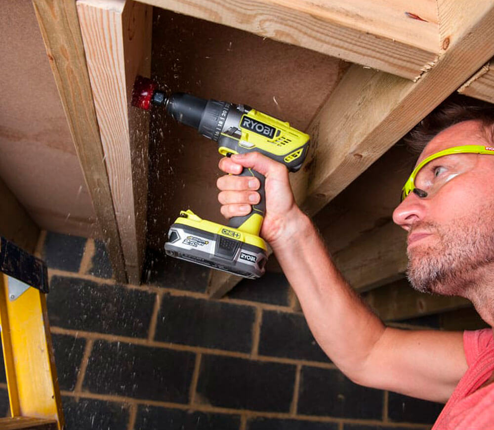 Mașină de înșurubat cu acumulator (fără baterii) RYOBI R18DD3-0 18V photo 6