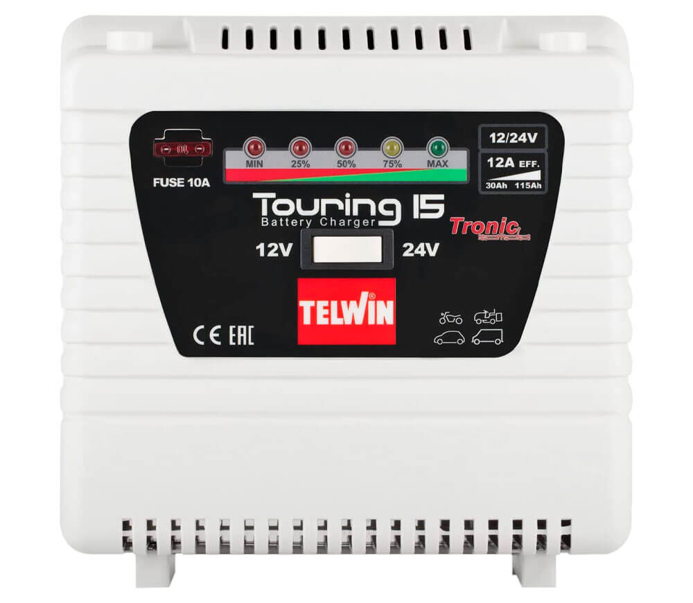 Зарядное устройство TELWIN TOURING 15 12A 12-14В photo 1
