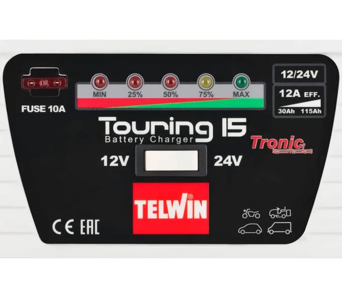 Зарядное устройство TELWIN TOURING 15 12A 12-14В-5