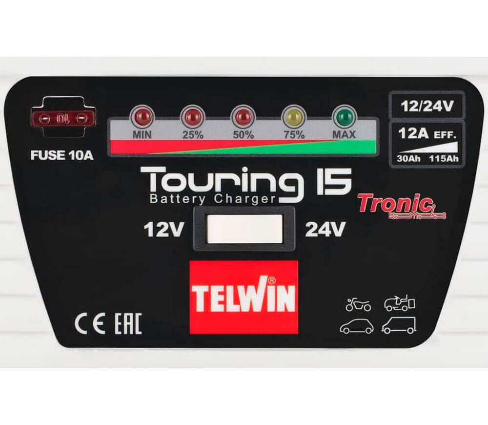 Зарядное устройство TELWIN TOURING 15 12A 12-14В photo 3