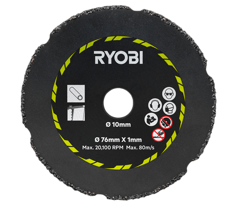 Набор из 3 отрезных дисков RYOBI RAKCOT03 (5132005055) 76мм металл/камень/пластик photo 0