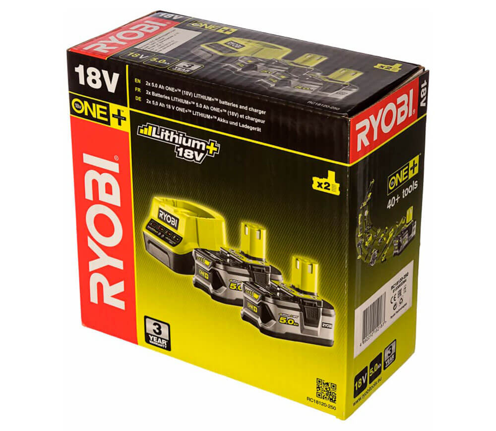 Набор аккумулятора и задное устройство RYOBI RC18120-250 (5133003364) 18В 5Ач photo 4