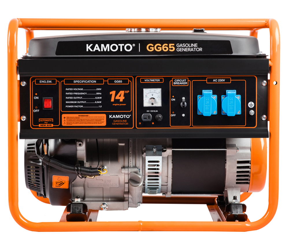 Электрогенератор KAMOTO GG 65 6,5квт Бензин AVR photo 0