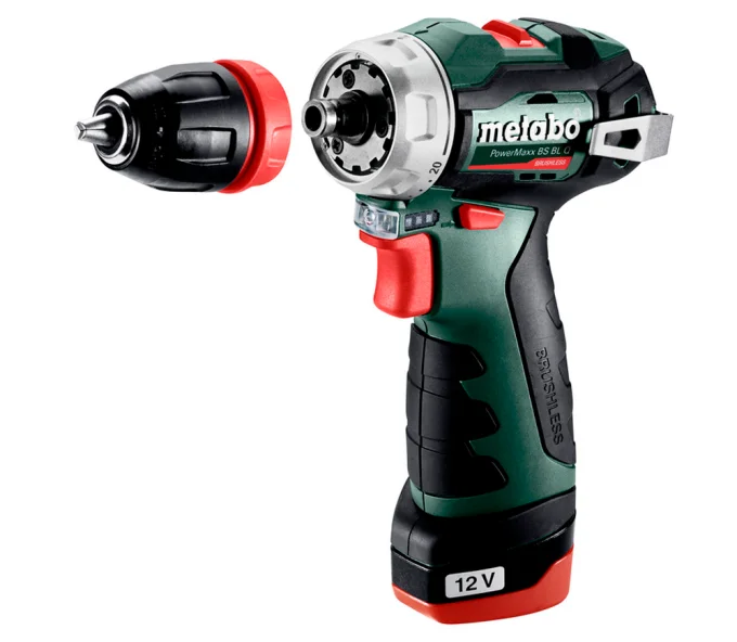 Шуруповерт аккумуляторный METABO PowerMaxx BS BL Q 12В 2Ач-1